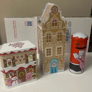 Marks & Spencer empty holiday tins. Like new!